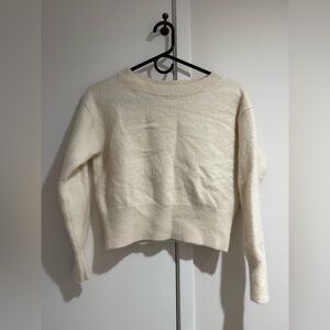 Babaton Birch White Cashmere Sweater